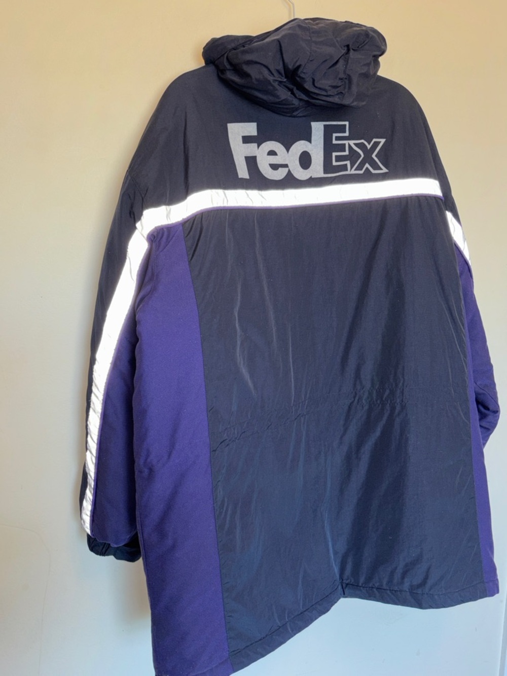 Fed Ex Stan Herman Quilted Parka Primaloft Insulated Reflective Coat Sz XXL Gorp